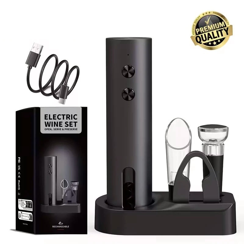 Rechargeable Electric Wine Opener Set