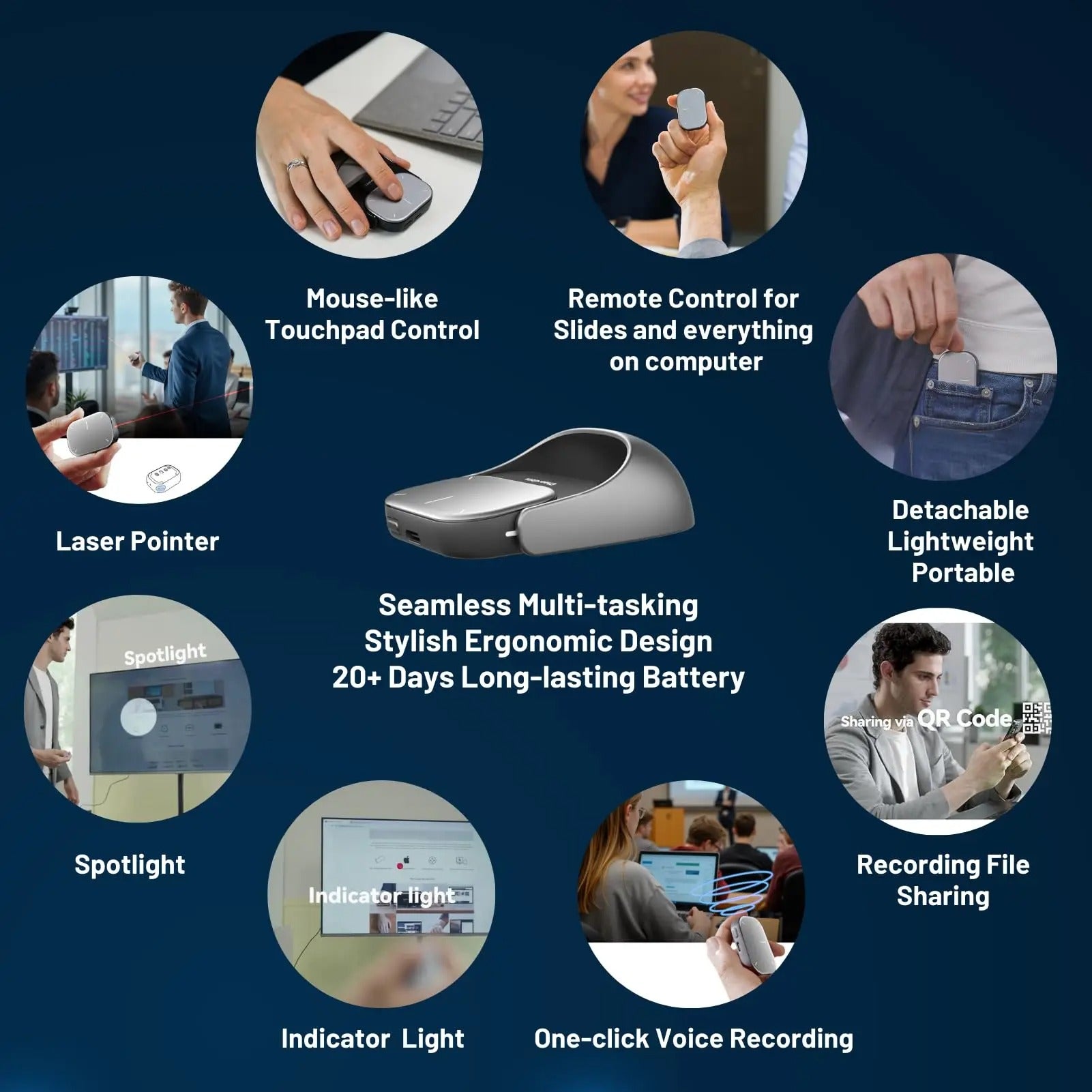 Pocket AI Air Mouse – Wireless Smart Touch Controller