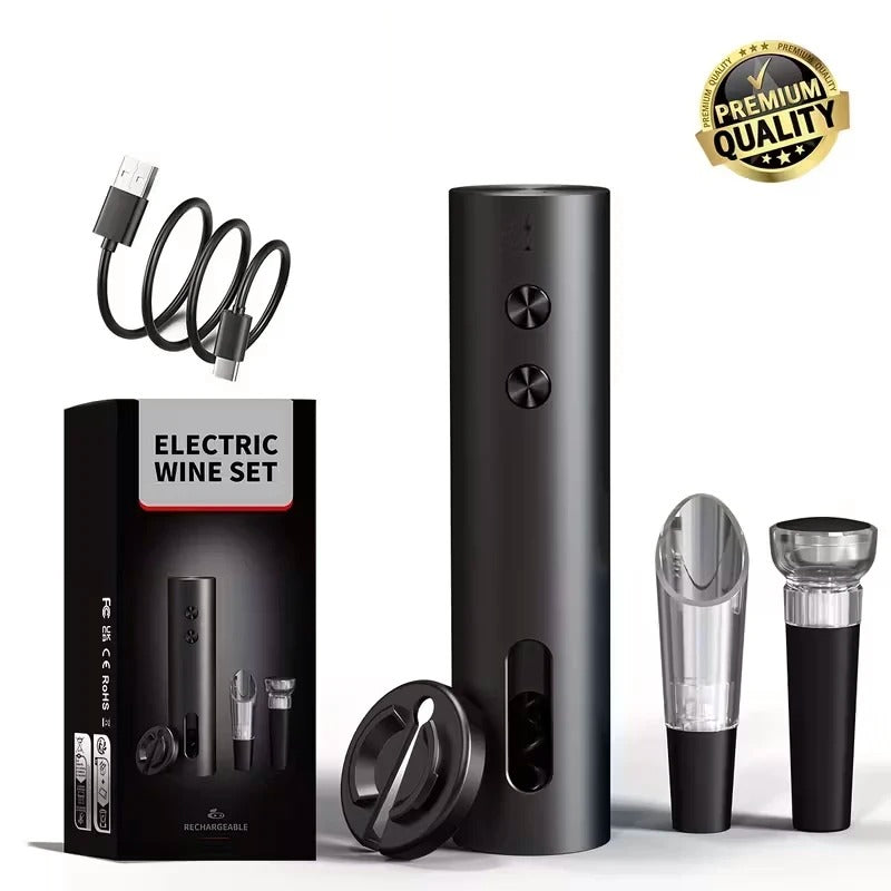 Rechargeable Electric Wine Opener Set